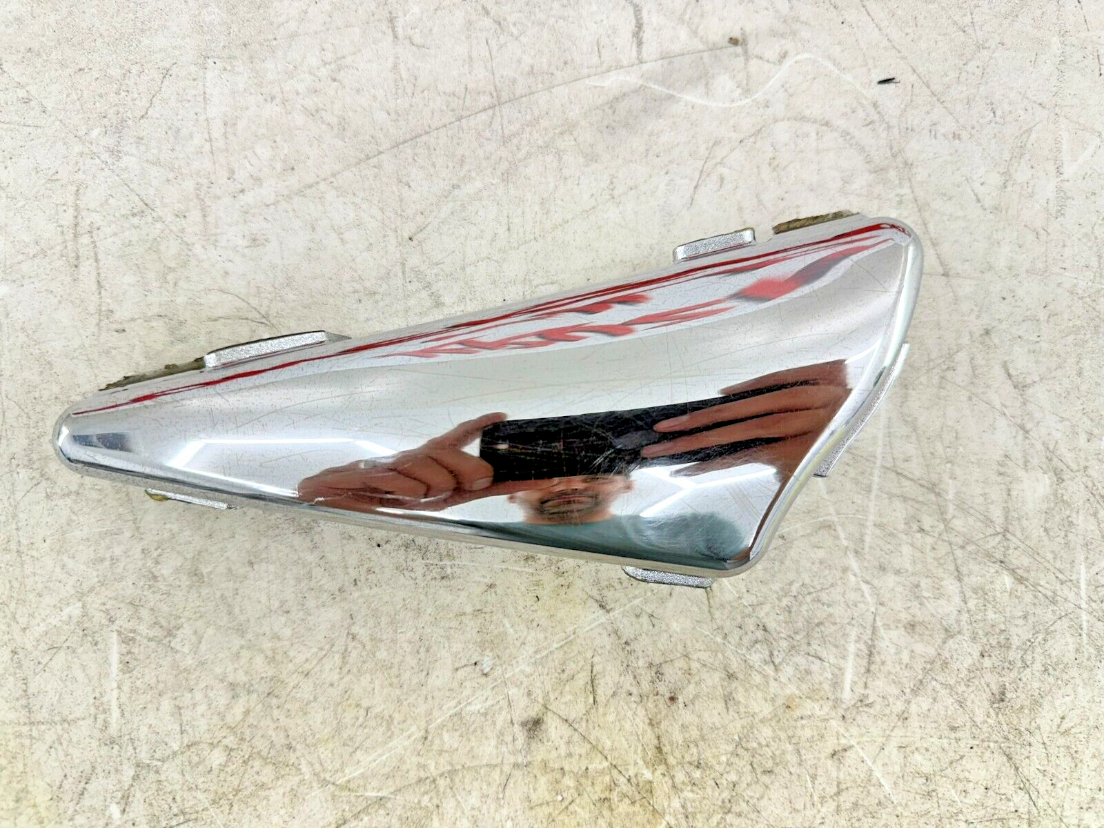 2003 Harley Davidson V Rod VRSCA Chrome Left Side Triangle Cover Panel