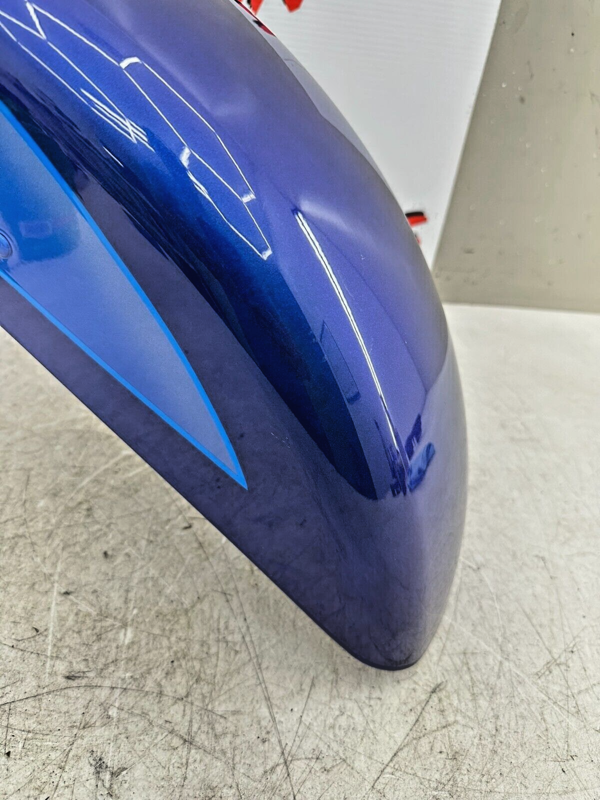 2007 Harley Electra Glide CVO OEM HD Front Fender Lightning Blue Midnight Pearl