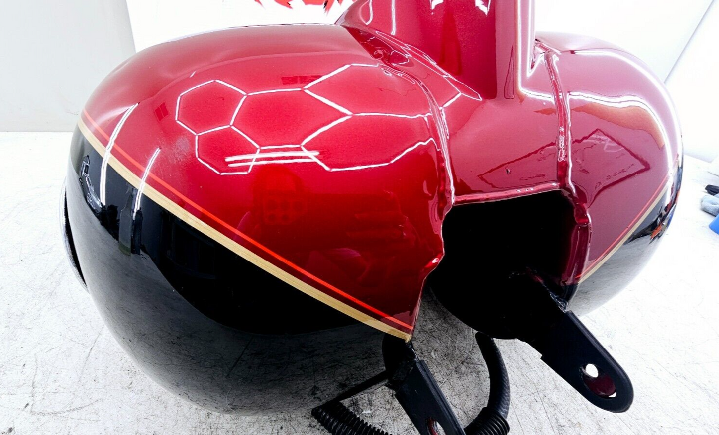 1998 HARLEY FLH ELECTRA GLIDE Gas Fuel Tank EFI Fuel Injected RED OEM HD NO DENT