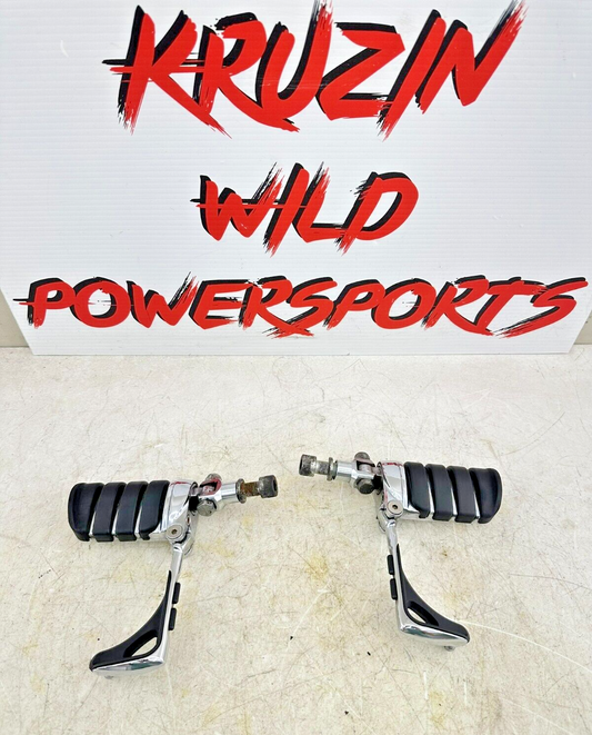 1999 HARLEY SOFTAIL Chrome Kuryakyn Transformer Footpegs + MTG Bracket