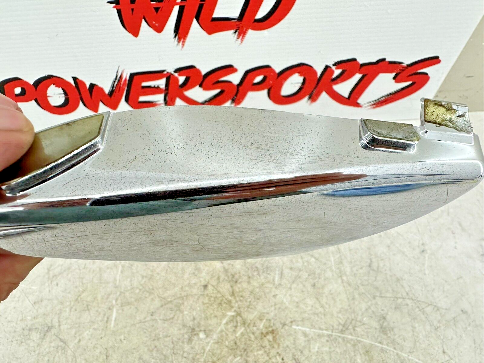 2003 Harley Davidson V Rod VRSCA Chrome Left Side Triangle Cover Panel