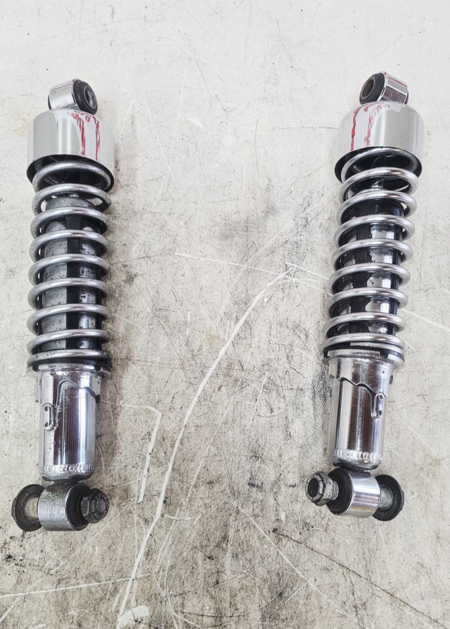 2001 Harley Davidson Sportster Rear Shocks Suspension Chrome OEM