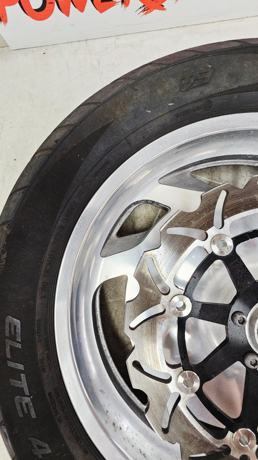 2000 HONDA VALKYRIE INTERSTATE Front Wheel Rim Tire 6 Spoke Brake Rotor 17x.35