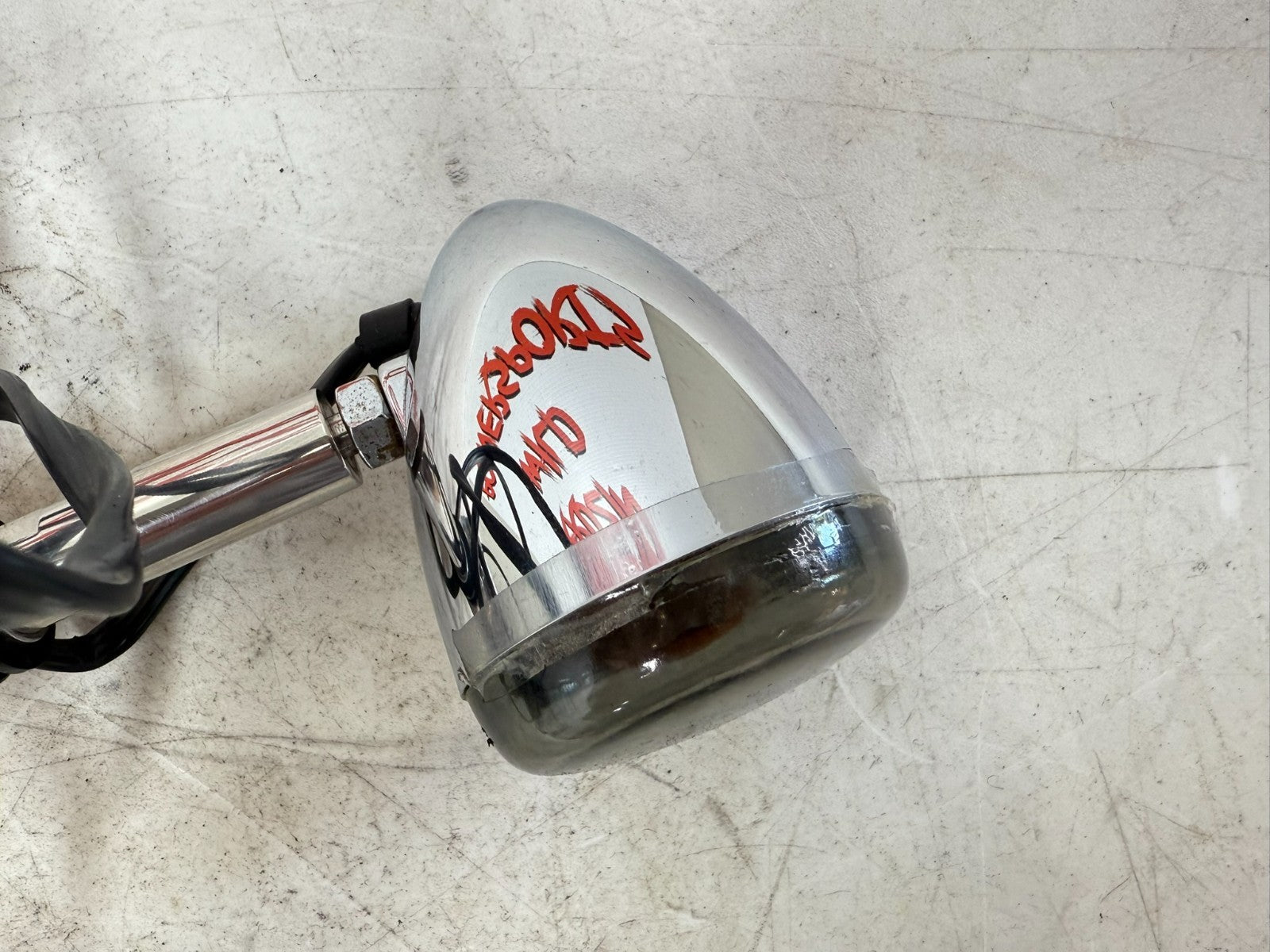 2003 HARLEY DYNA WIDE GLIDE OEM Front Left Right Turn Signal Indicators Clamp On