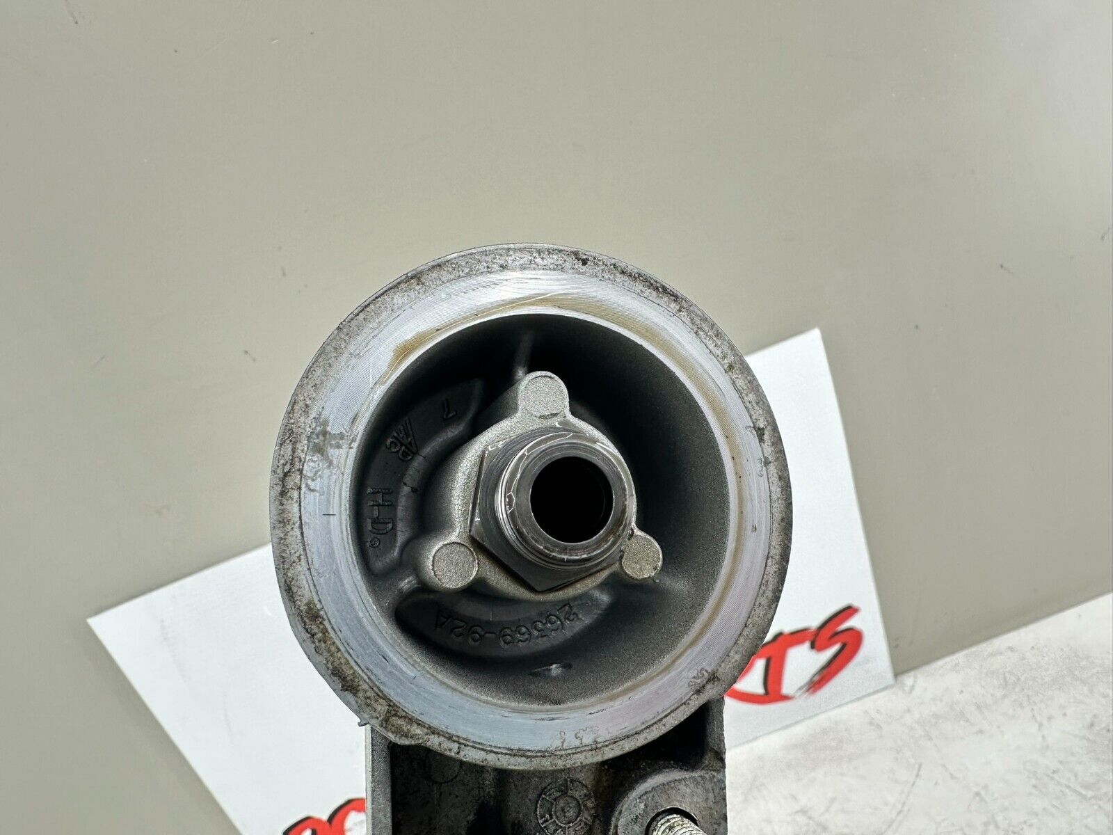 1999 HARLEY SOFTAIL OEM HD Oil Filter Housing + Chrome Hard Lines