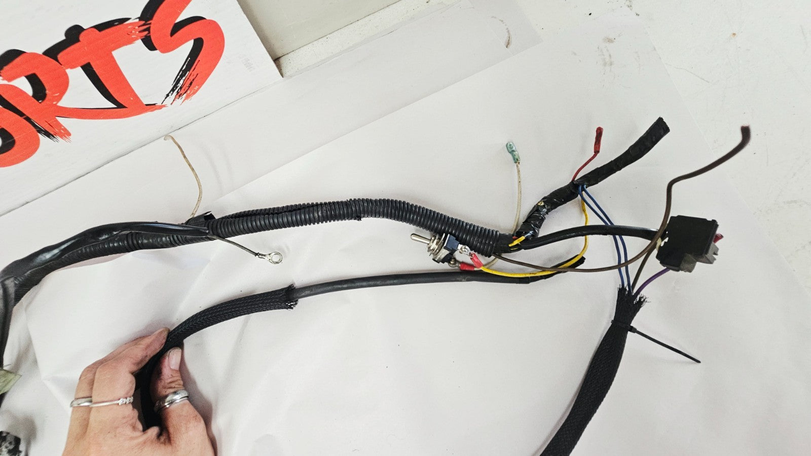 1995 HARLEY SOFTAIL FATBOY Custom Wire Wiring Harness Loom Ignition Switch & Key