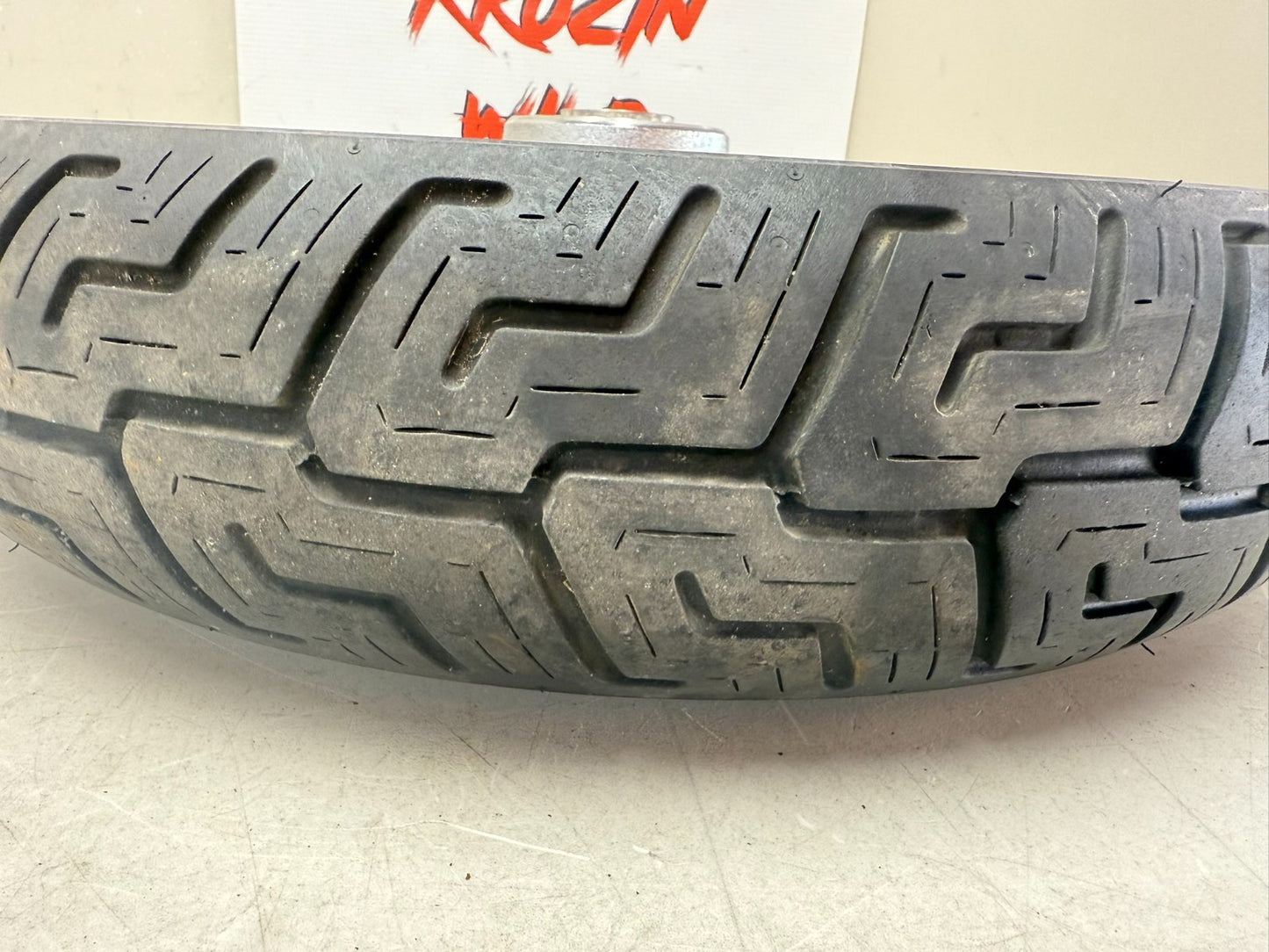 2003 Harley Davidson Sportster 16" Rear Wheel Rim Solid Slotted Brake Rotor 16x3