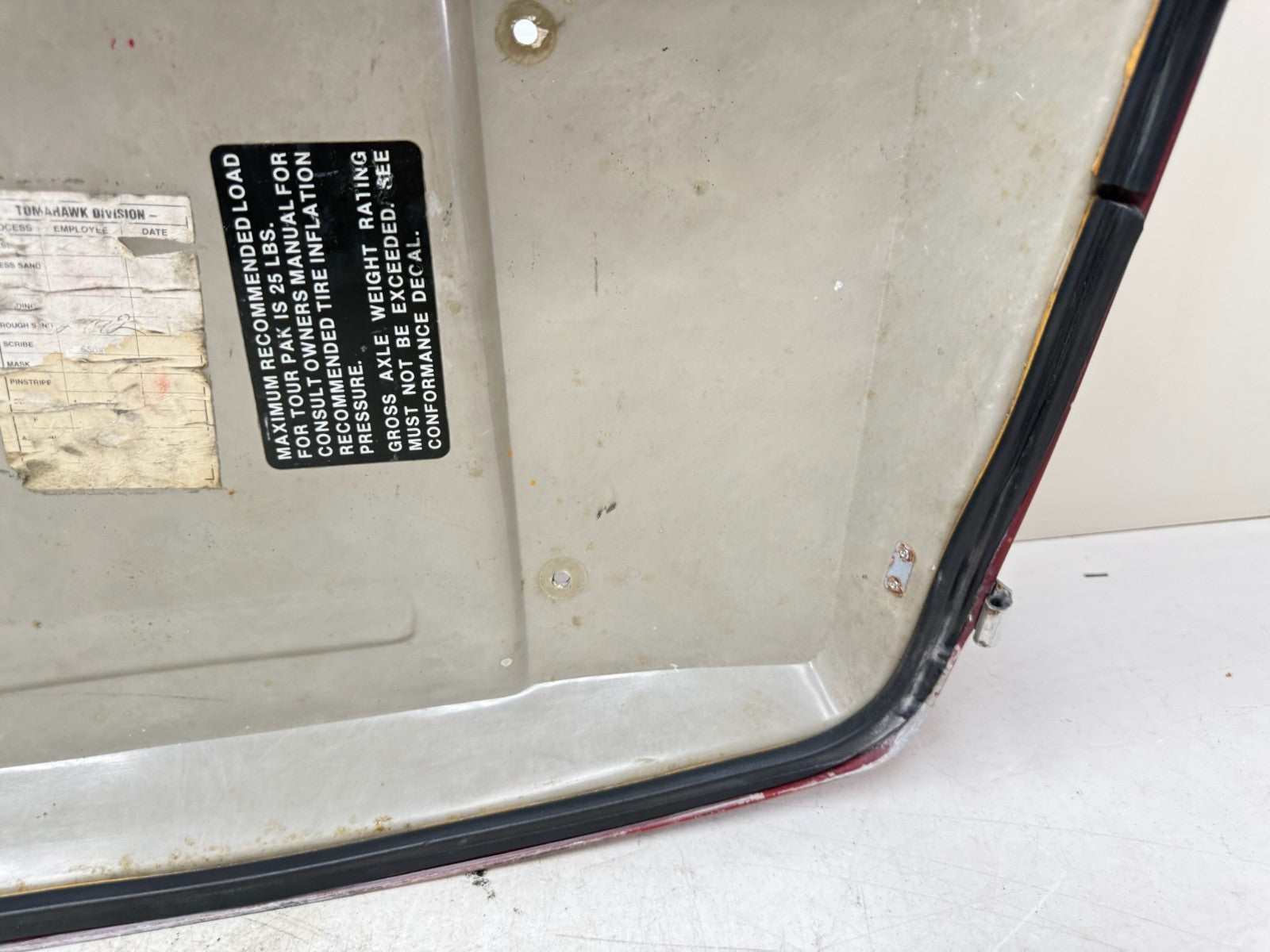 1995 HARLEY FLH ELECTRA GLIDE Trunk Tour Pack Lid Top 30th Anniversary