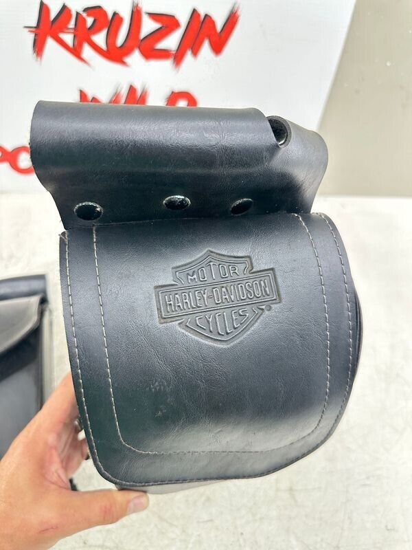 1999 HARLEY FLH ELECTRA GLIDE Saddlebag Bumper Rails Storage Pocket Luggage OEM