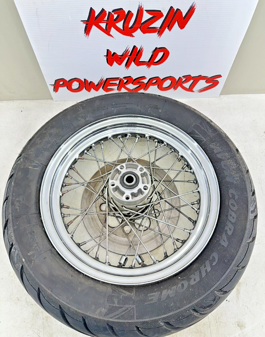 1999 HARLEY SOFTAIL 99 Down 16" Rear Wheel Rim Tire Spoke Laced W/ Hub
