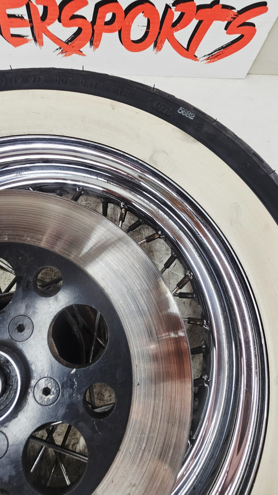 1990 Harley FXR FXRT FXRD FXRS FXLR FXRC Rear Wheel Rim Tire Chrome 16x3