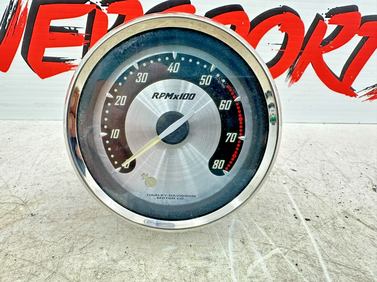 2007 Harley Electra Glide CVO RPM Tach Tachometer Gauge Chrome Face