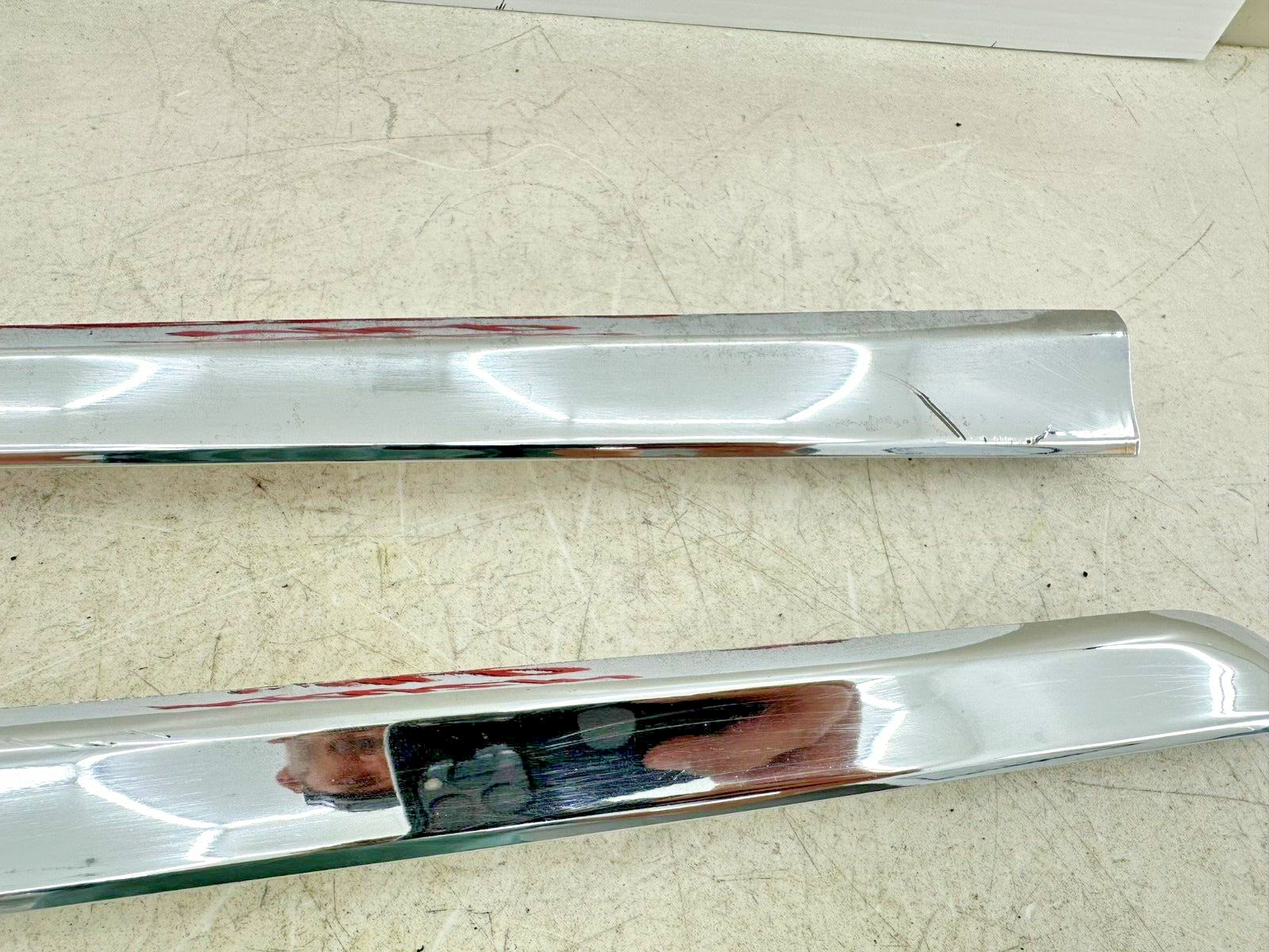 04 Honda Goldwing GL1800 Right & Left Saddlebag Door Trim Chrome Set OEM Genuine