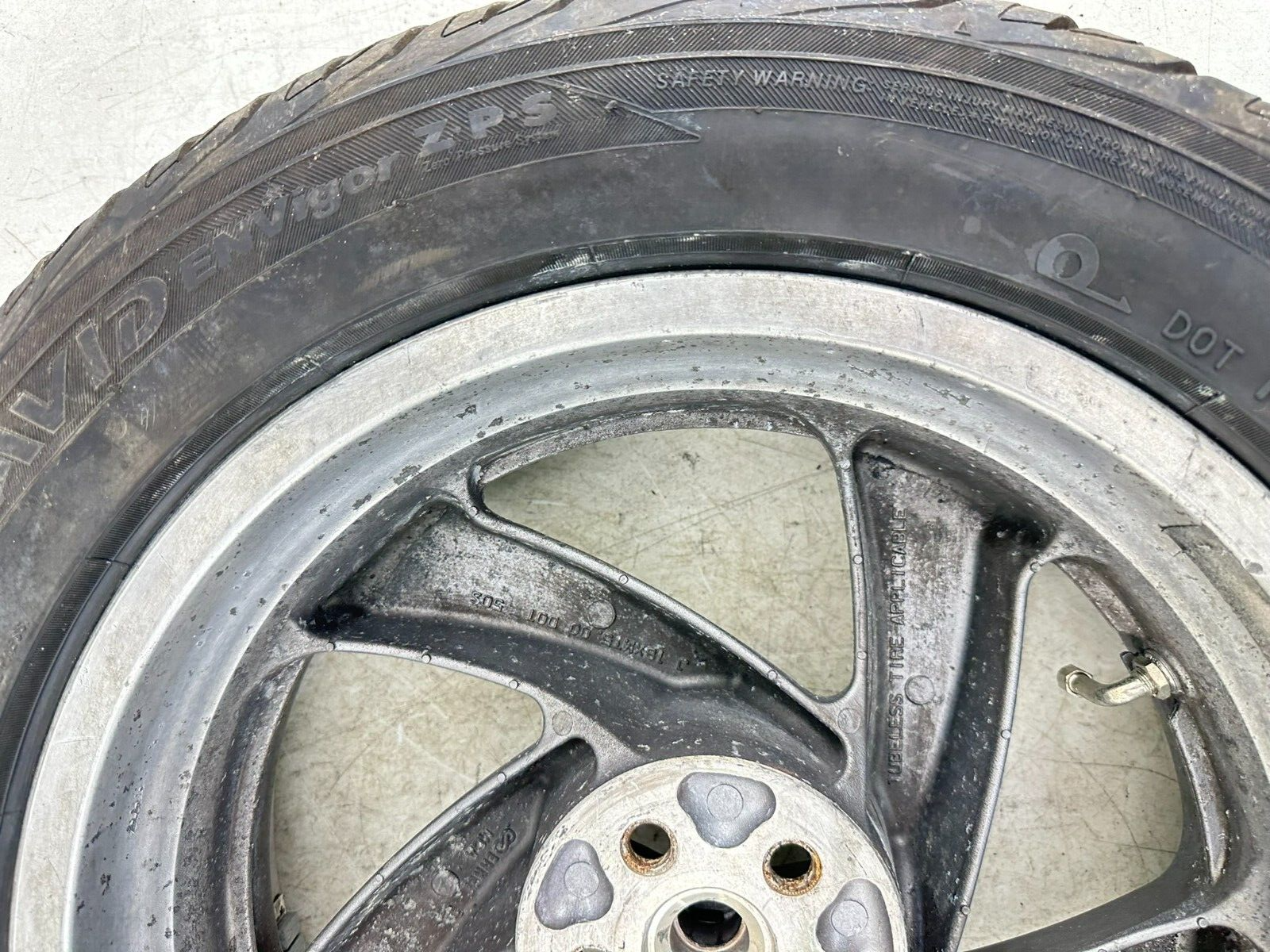 2004 Honda Goldwing GL1800 16" Rear Wheel Rim W/ Car Tire 195/55/16 + Rotor