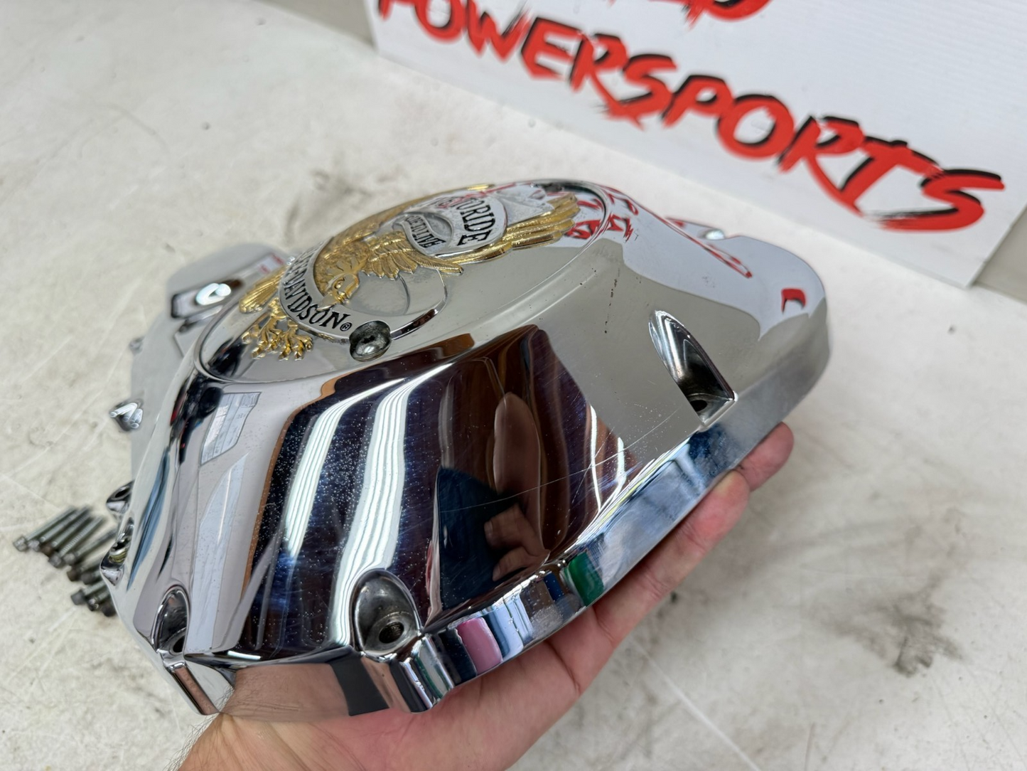 1995 HARLEY FLH ELECTRA GLIDE Outer Primary Clutch Cover Housing Live To Ride