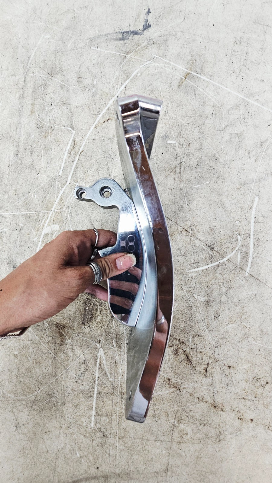 1996 HARLEY SOFTAIL Side Mount License Plate Tag Light Mount Bracket