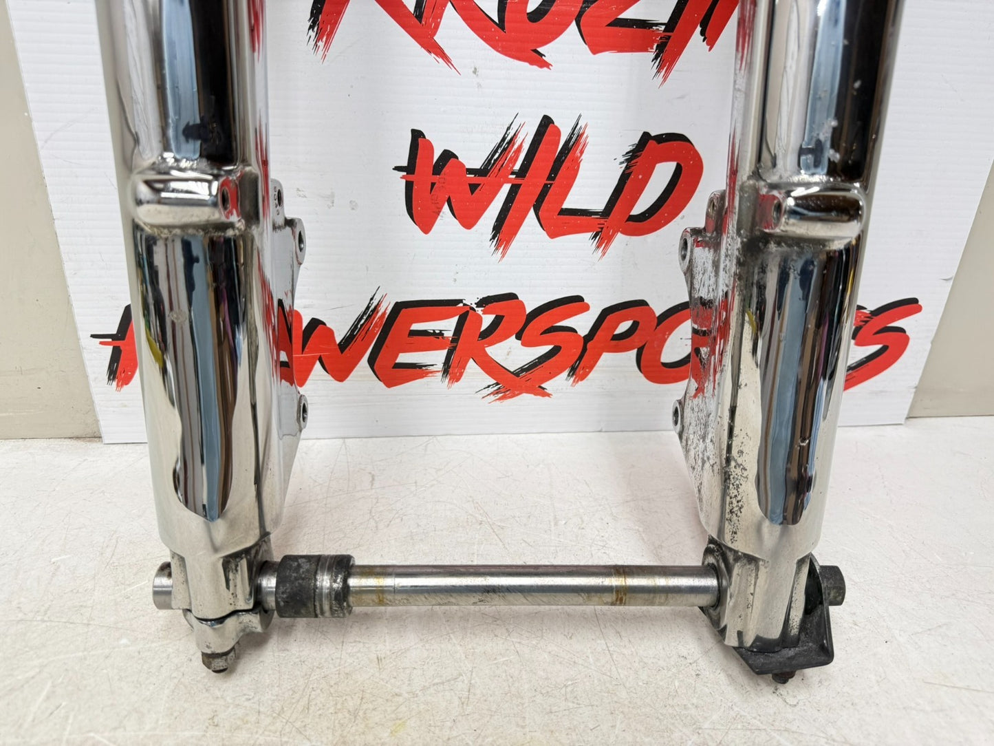1995 HARLEY FLH ELECTRA GLIDE Forks Triple Tree Front End Chrome Lowers Air Ride