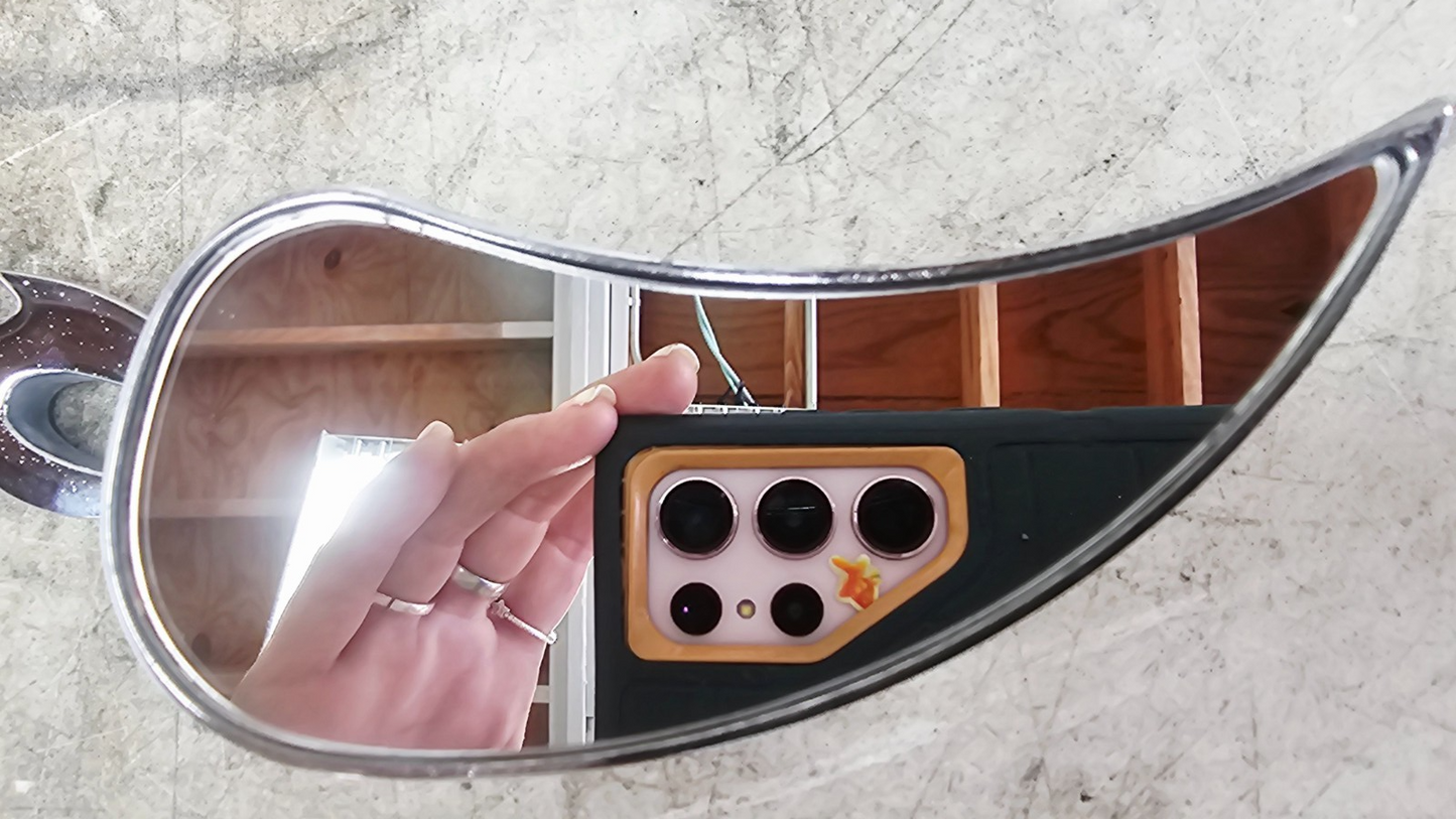 2003 HARLEY SOFTAIL DEUCE Chrome Teardrop Rearview Side Mirrors