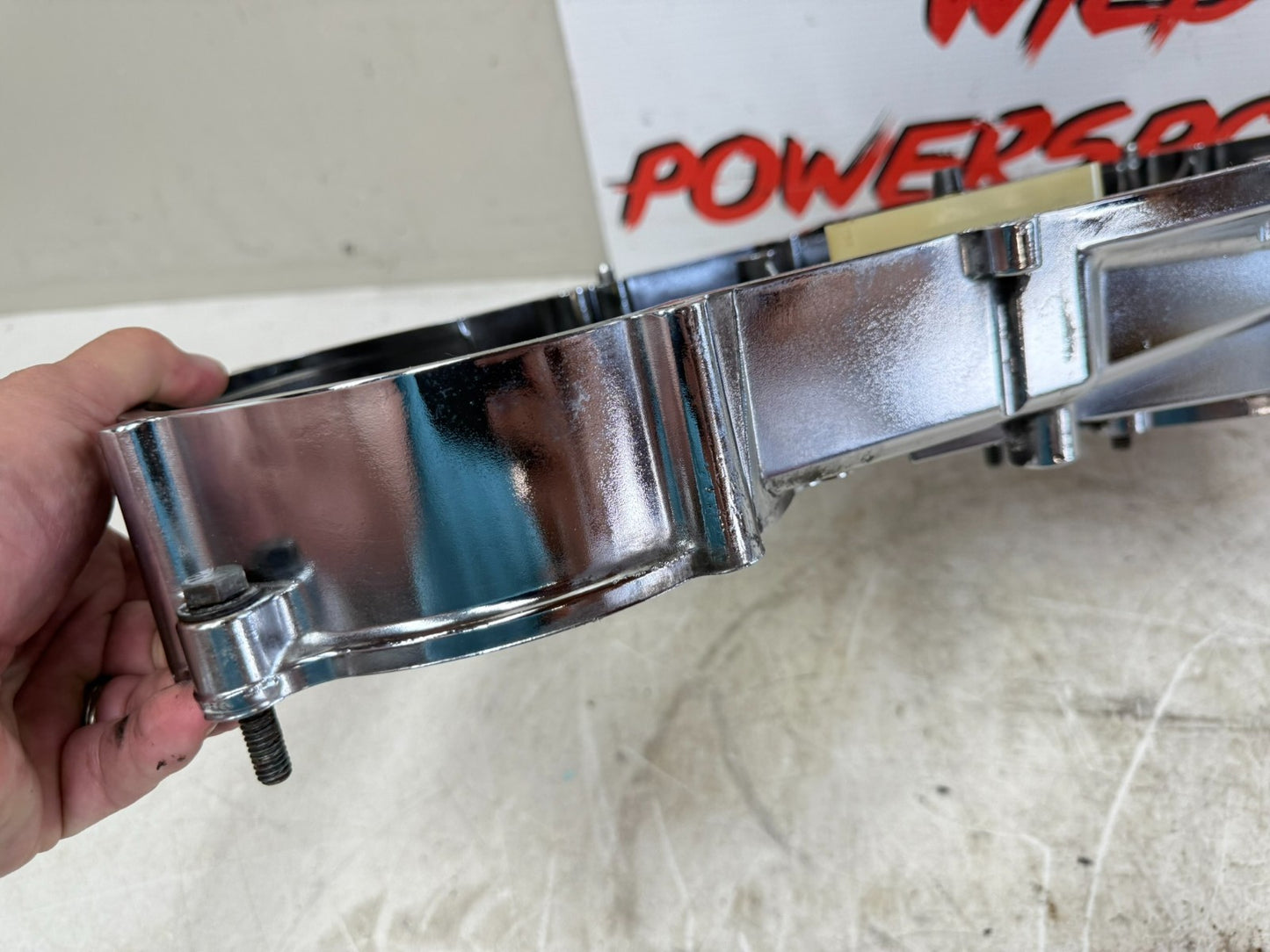 2003 HARLEY DYNA WIDE GLIDE Chrome OEM Inner Primary Clutch Cover Housing