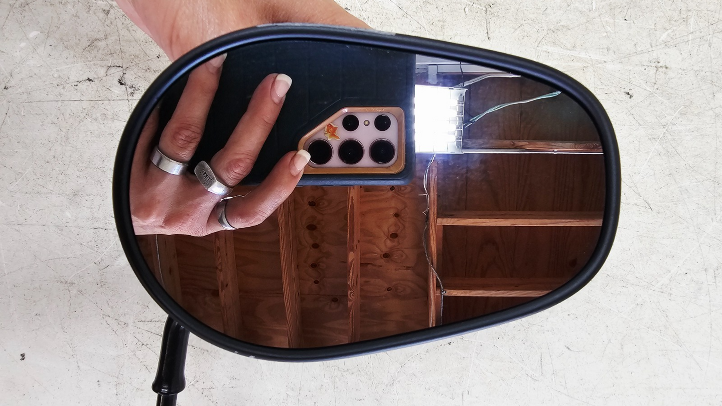 1993 HARLEY SOFTAIL Right Left Mirror Rear View Mirrors Black