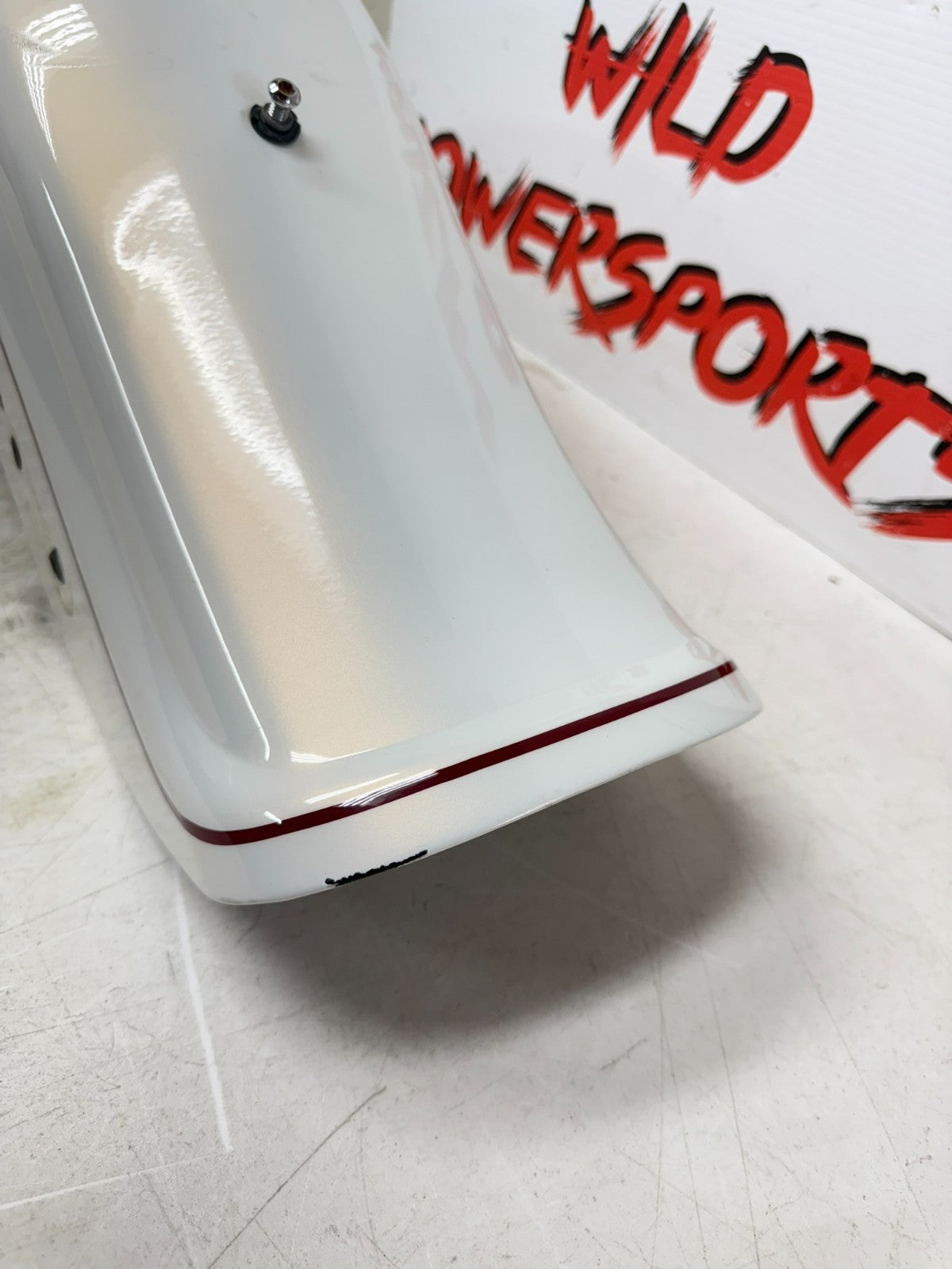 2003 HARLEY DYNA WIDE GLIDE Rear Fender Pearl White 100th Anniversary