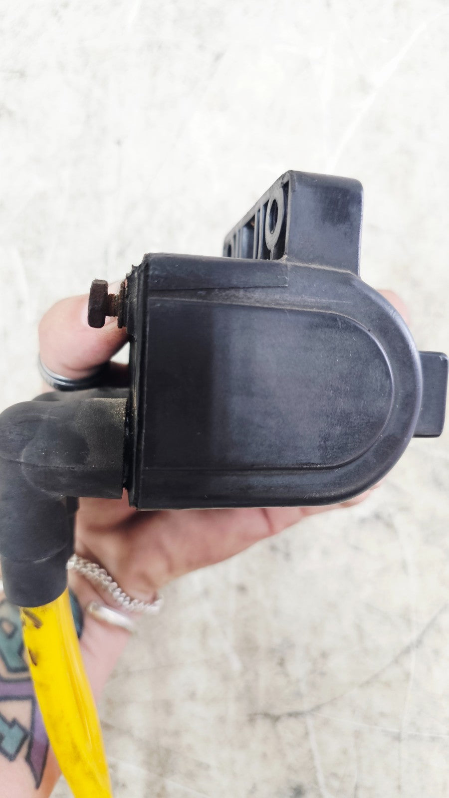 1990 Harley FXR FXRT FXRD FXRS FXLR Ignition Coil V-Fire Yellow Spark Plug Wires