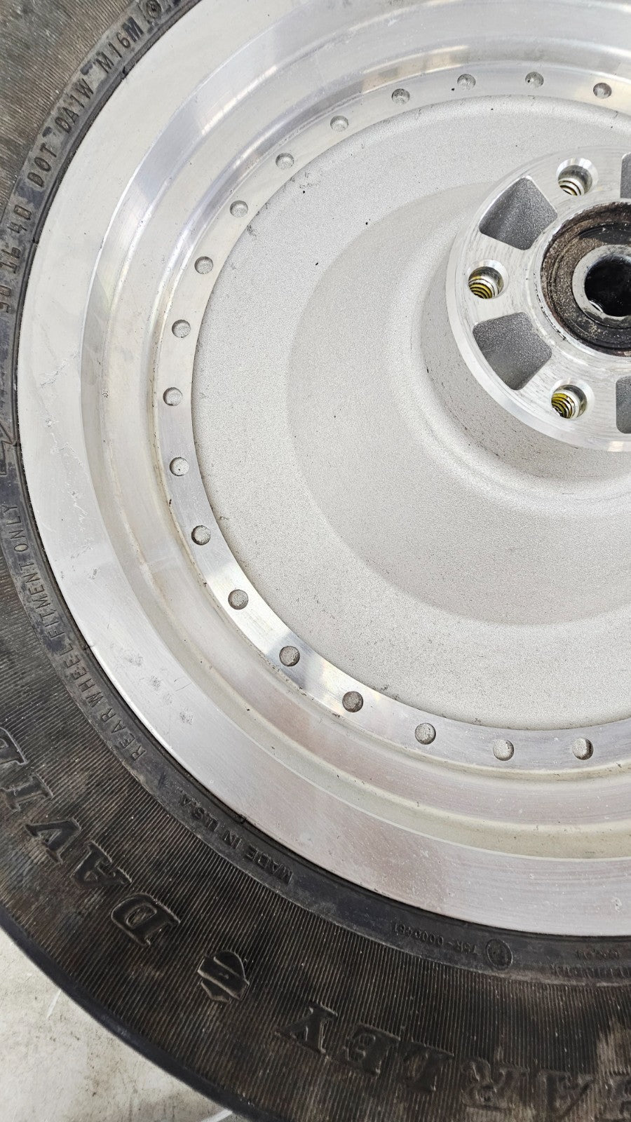 2001 Harley Davidson Sportster Solid Rear Wheel Rim 3/4 Axle 16x3