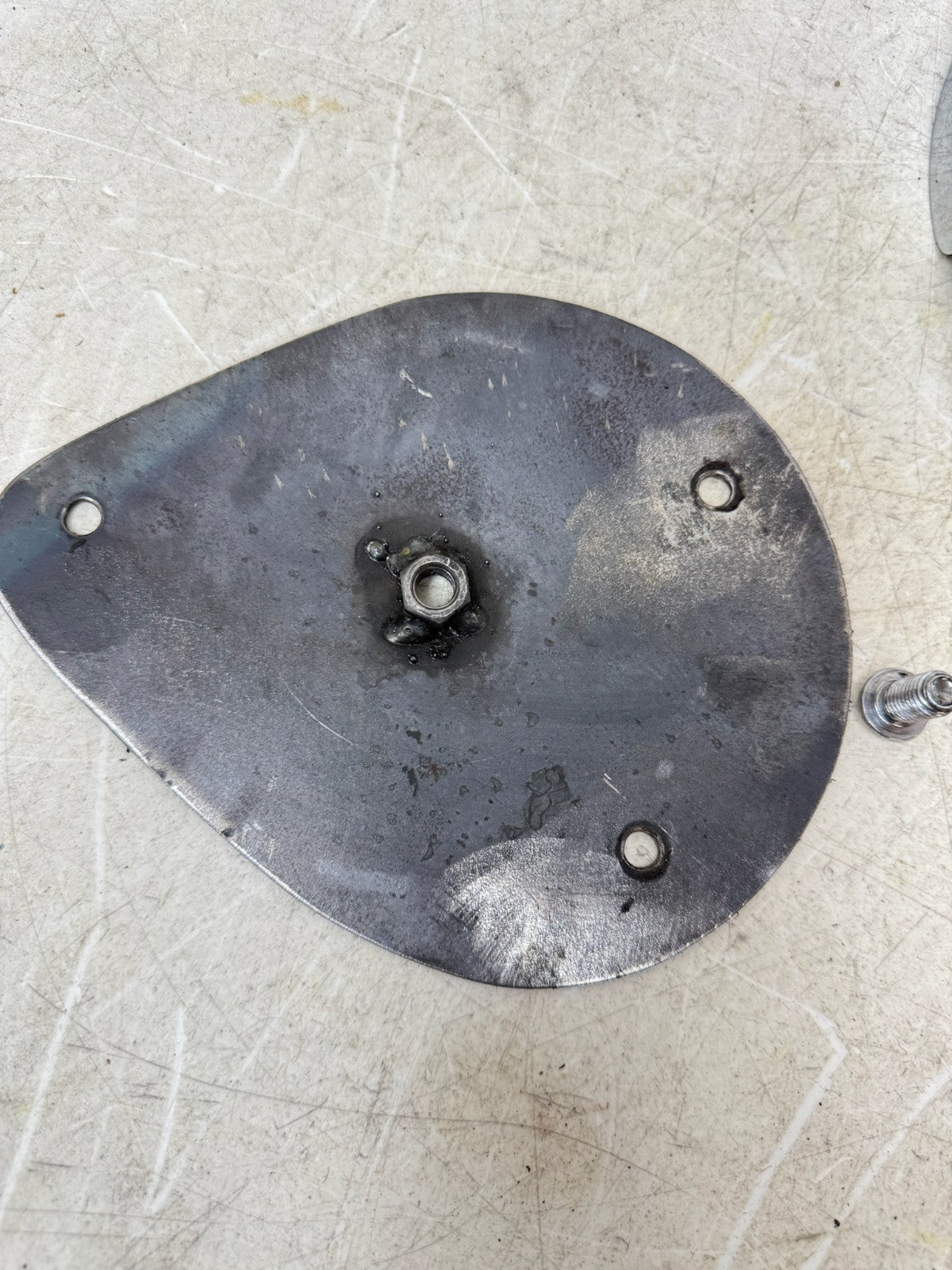 1993 HARLEY DYNA Wide Glide Flame Air Filter Housing Chrome Cover Backing Plate