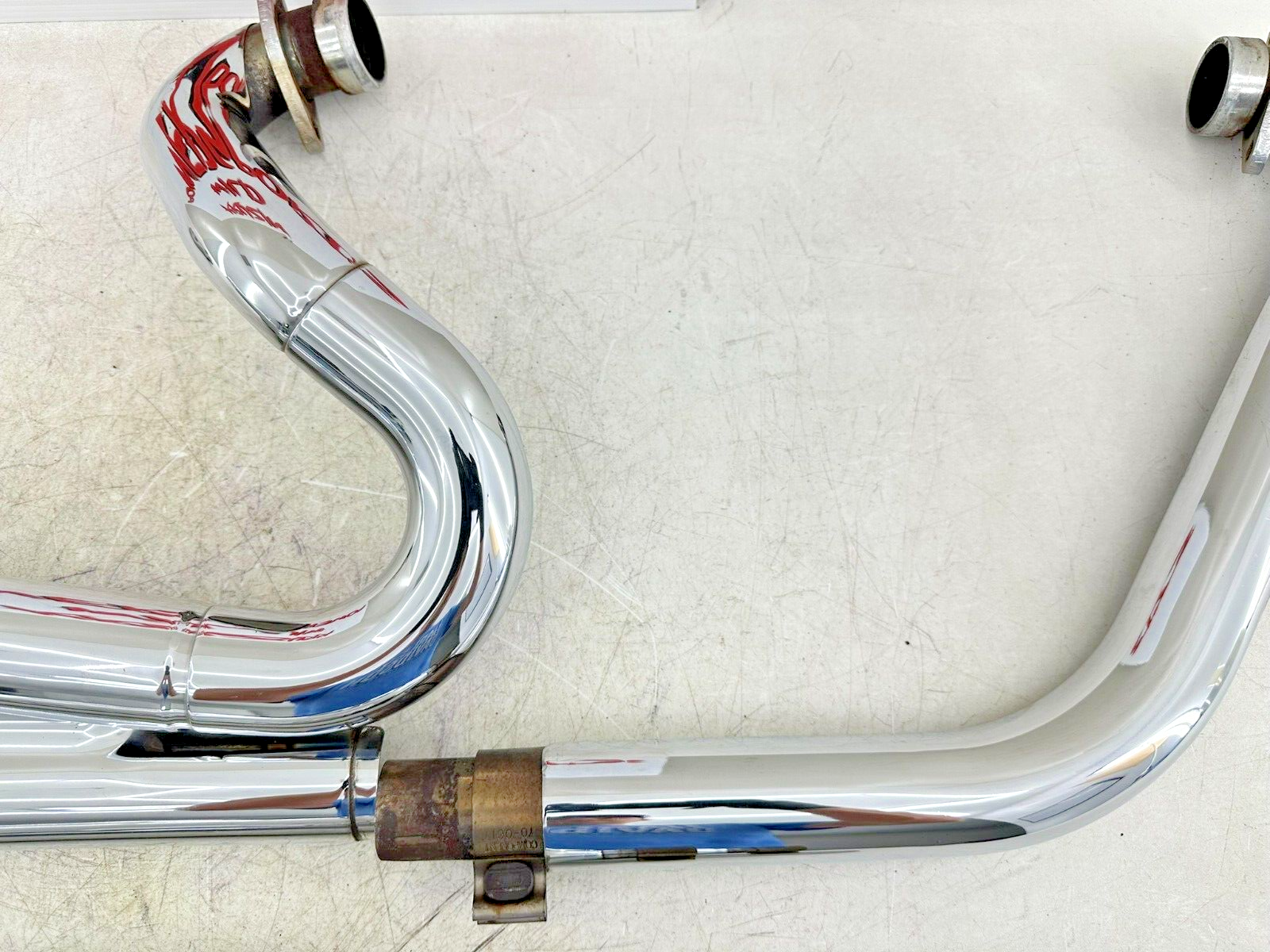 2006 Victory Kingpin Exhaust System Header Pipe + Mufflers