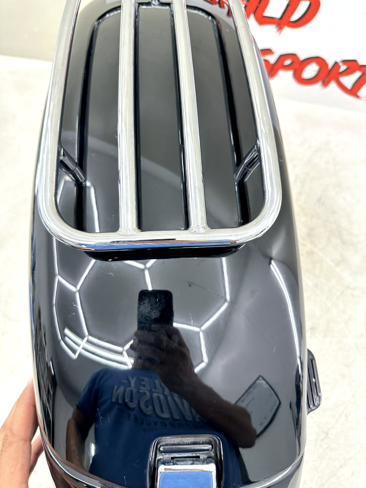 1999 HONDA VALKYRIE INTERSTATE Left Saddlebag W/ Rack + Lid No Cracks