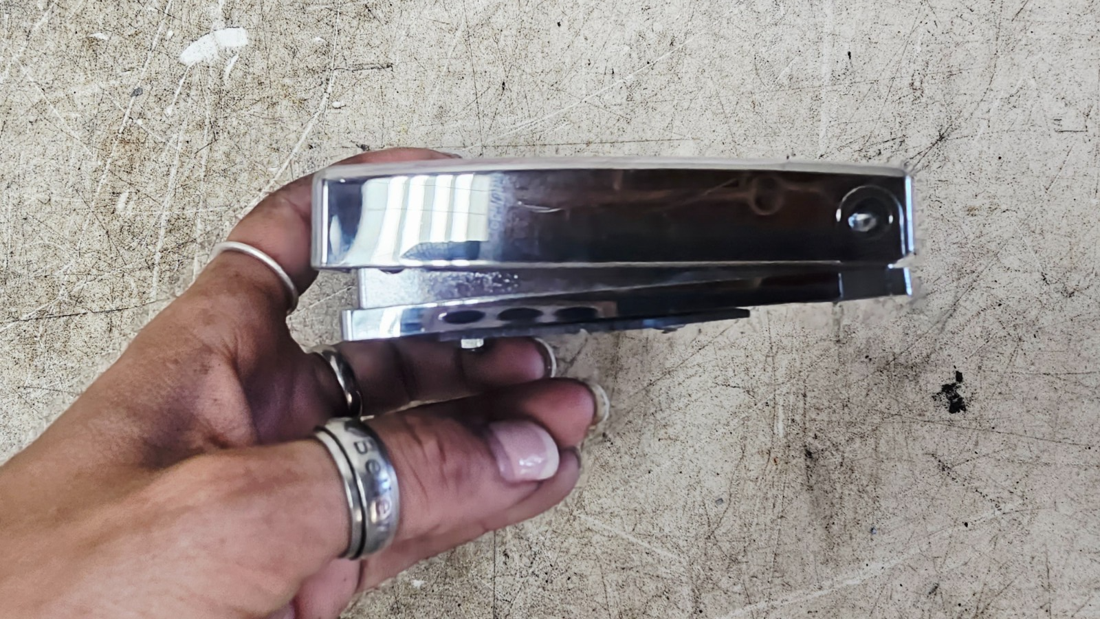 1995 HONDA GOLDWING GL1500 Driver Front Beverage Drink Cup Holder Chrome
