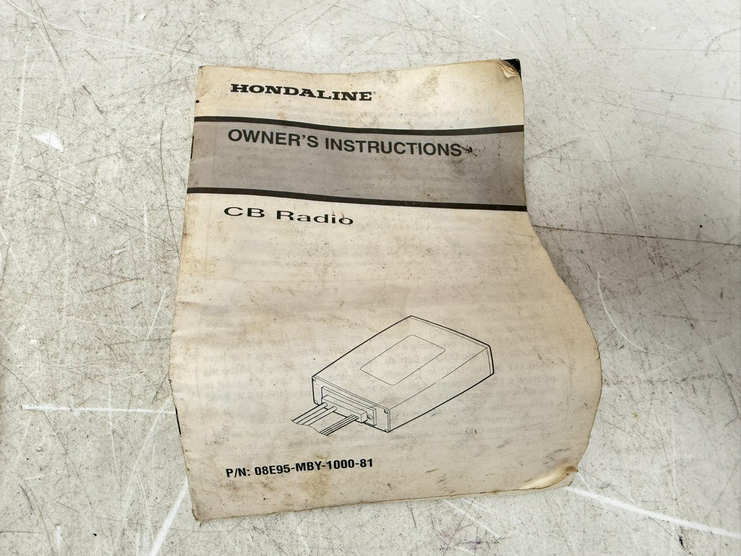 2001 HONDA VALKYRIE INTERSTATE Owner's Manual + CB Radio Guide Book