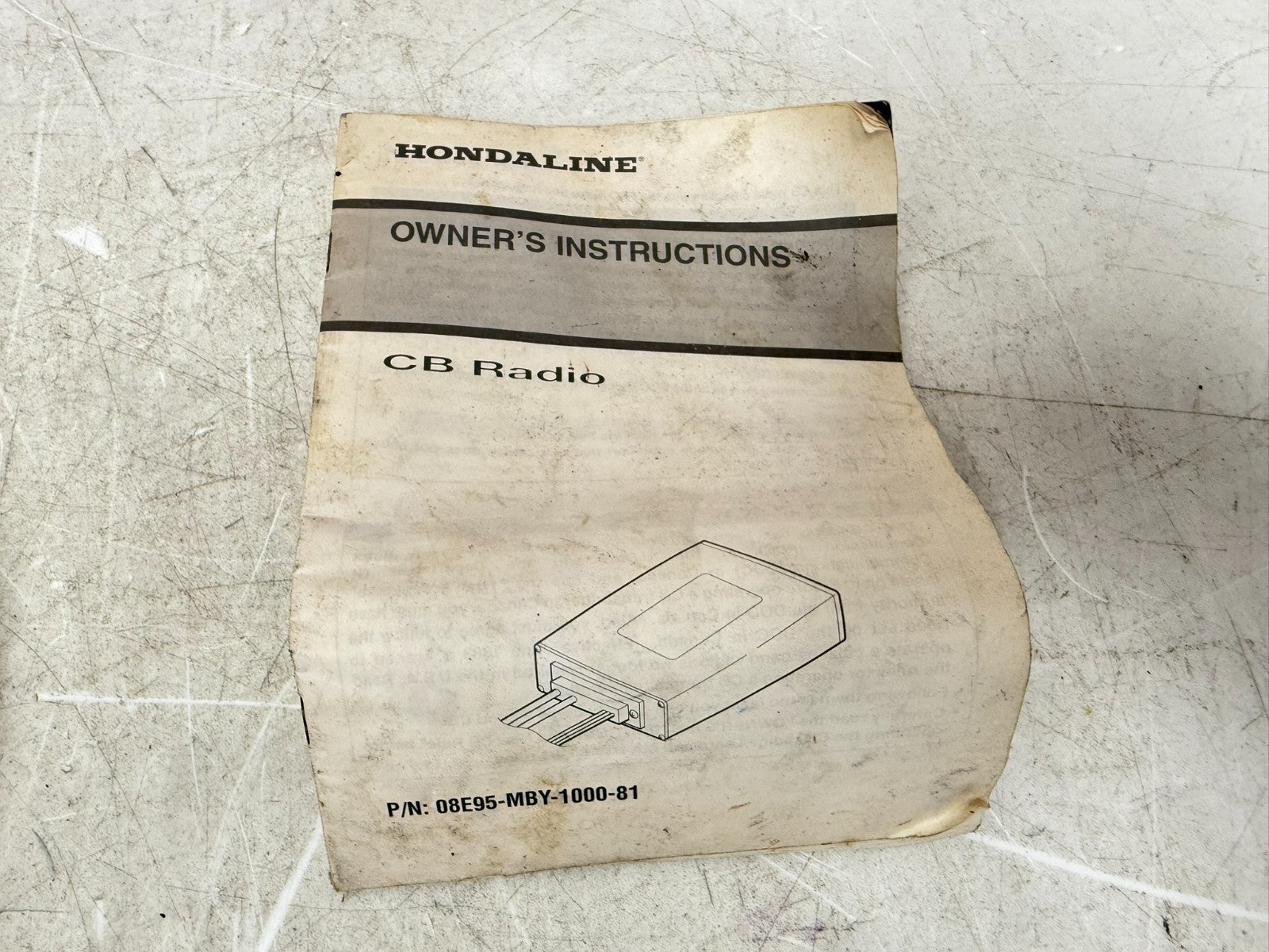 2001 HONDA VALKYRIE INTERSTATE Owner's Manual + CB Radio Guide Book