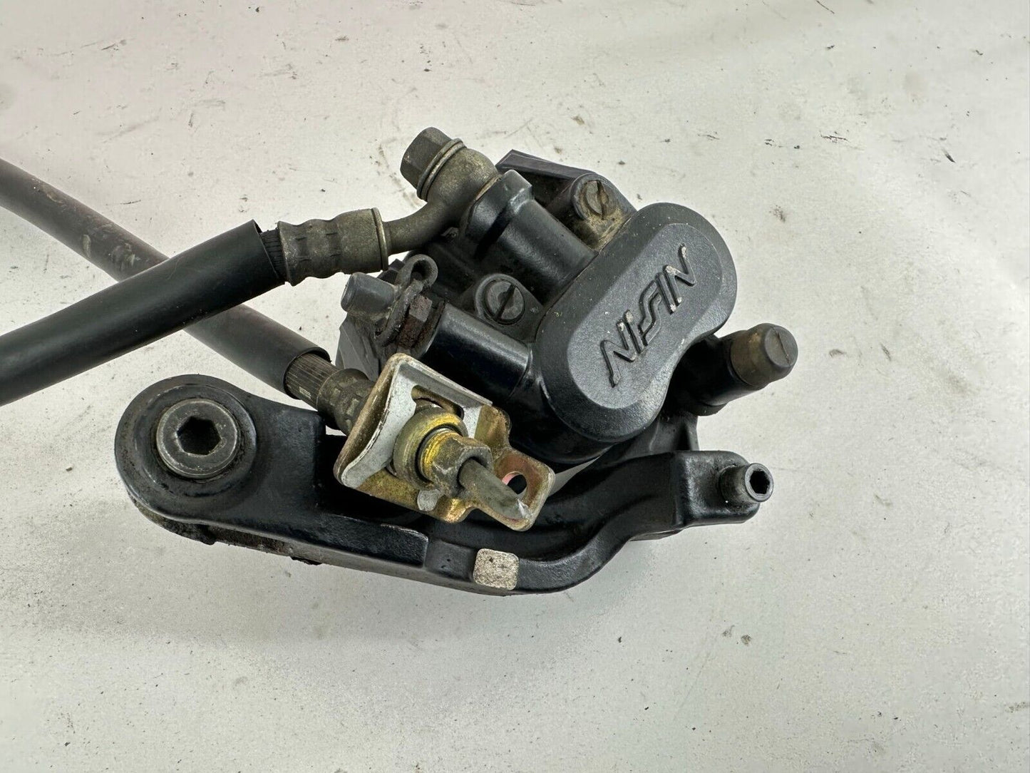 88-00 HONDA GOLDWING GL1500 Front Left Brake Caliper + Hose