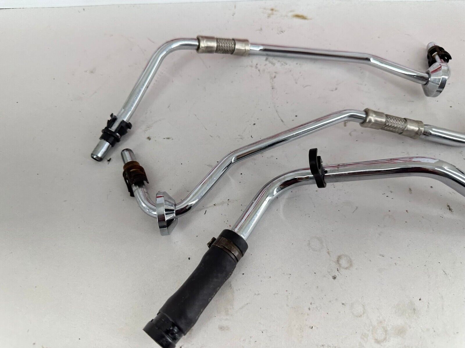 2003 HARLEY SOFTAIL Chrome Oil Tank Hard Lines Hose