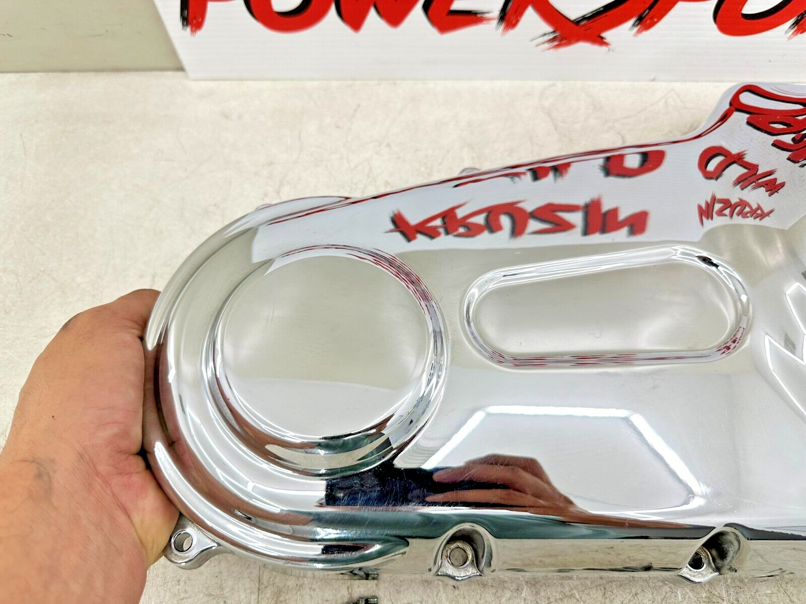 2007 HARLEY SOFTAIL CUSTOM Chrome Outer Primary Clutch Cover Case Housing