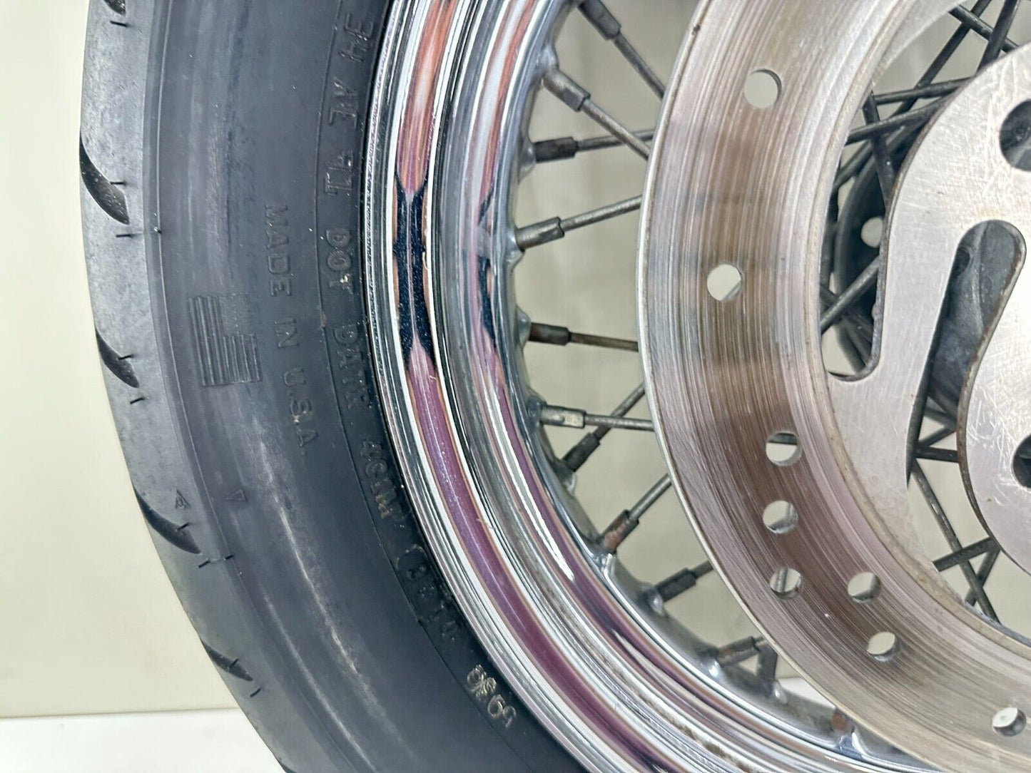 2003 HARLEY DAVIDSON SOFTAIL 16" Front Wheel Rim Tire Spoke Laced OEM HD