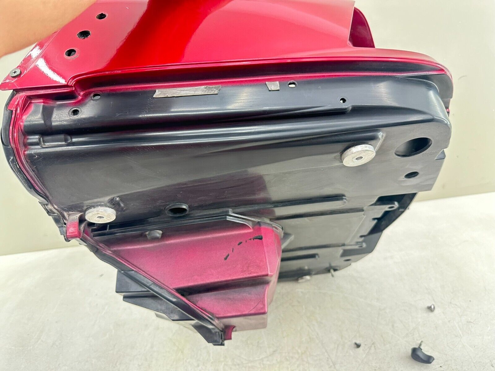 2004 Honda Goldwing GL1800 Red Lower Trunk Base Bottom Case 81111-MCA-0000