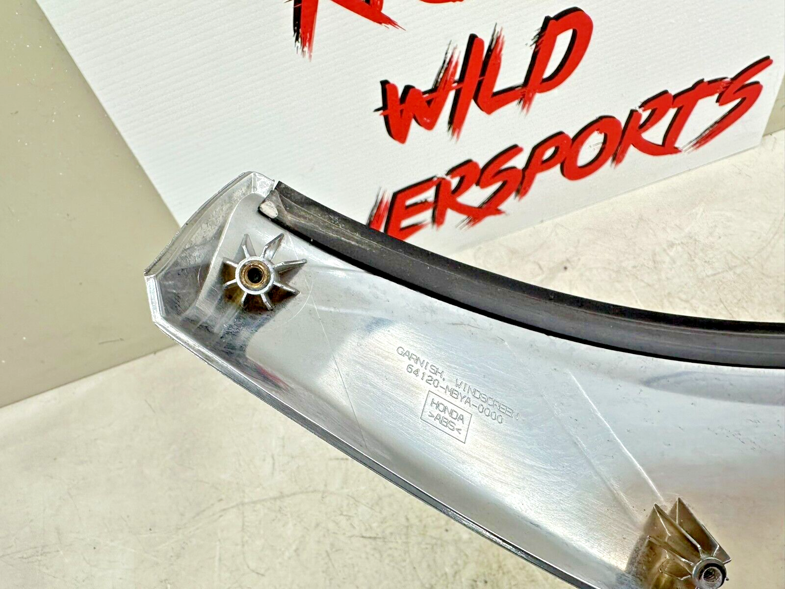 1999 HONDA VALKYRIE INTERSTATE  Chrome Upper Fairing Windshield Trim Garnish