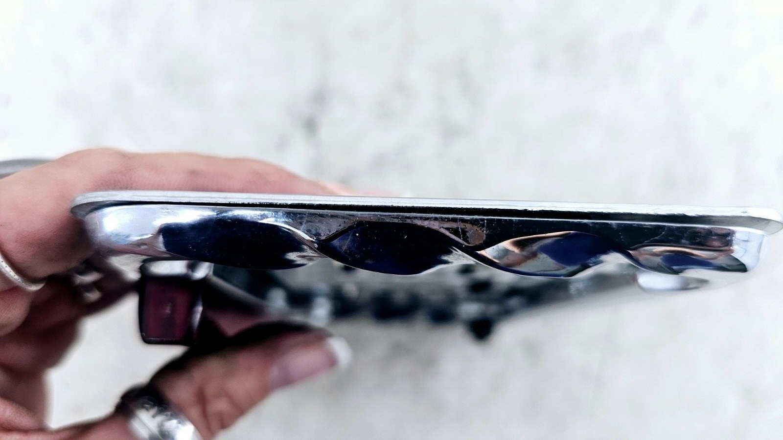 1999 HARLEY DYNA CONVERTIBLE Chrome Rear License Plate Mounting Backing Plate