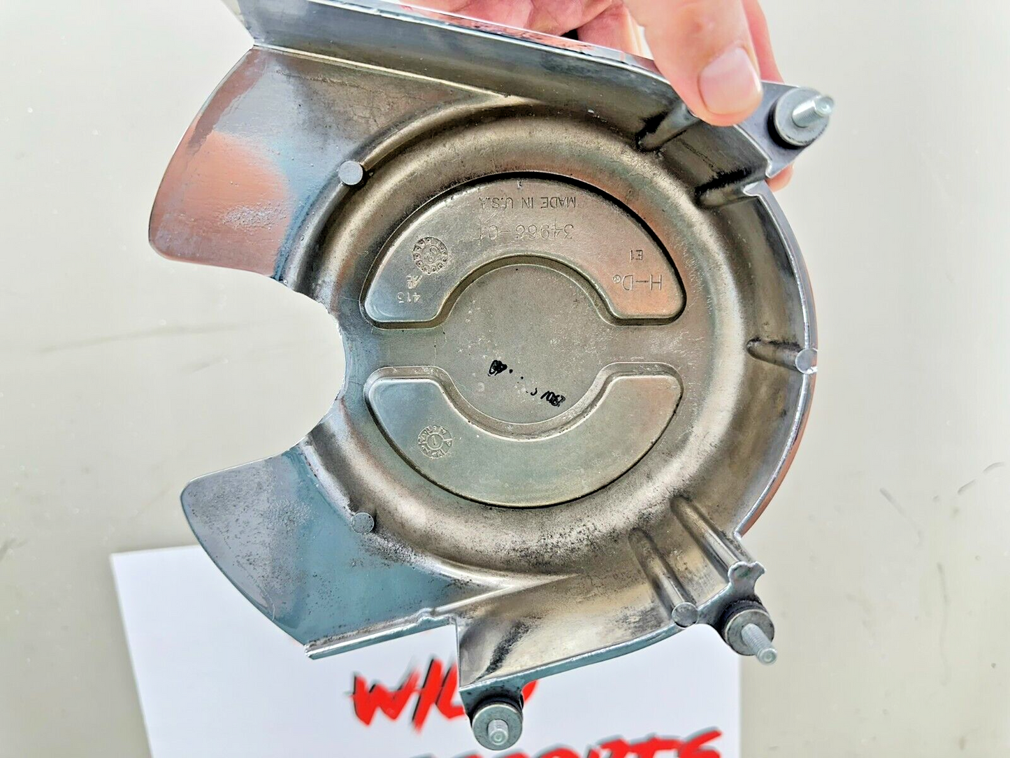 2003 Harley Davidson V Rod VRSCA Chrome Front Drive Engine Motor Pulley Cover