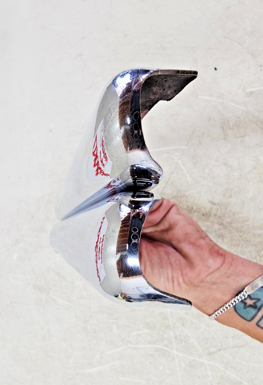 2003 HARLEY ELECTRA GLIDE Rear Strut Arm Frame Chrome Cover