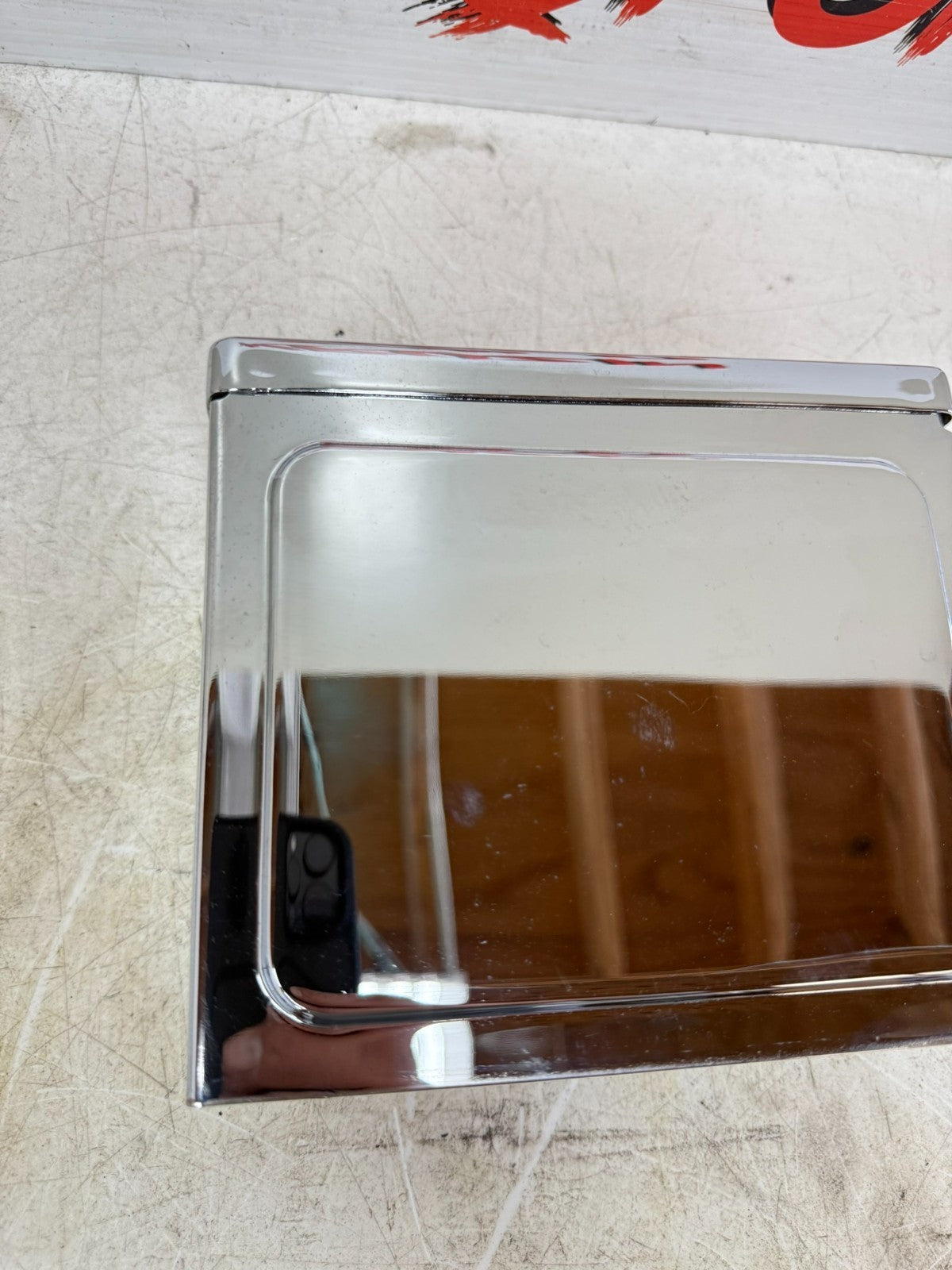 2003 HARLEY DYNA WIDE GLIDE Battery Chrome Cover Mount Lid