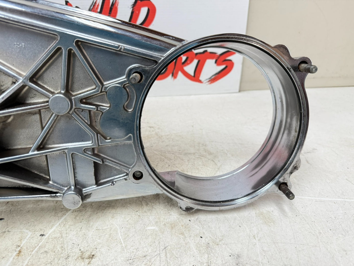 2003 HARLEY DYNA WIDE GLIDE Chrome OEM Inner Primary Clutch Cover Housing