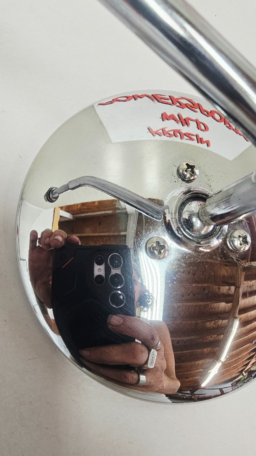 1995 HARLEY SOFTAIL FATBOY Chrome Round Mirrors Left Right Set