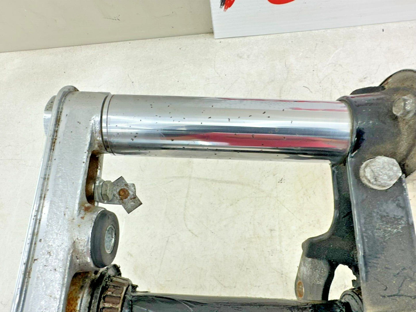 1995 HARLEY SOFTAIL Chrome Forks Front End Suspension Top Triple Clamp