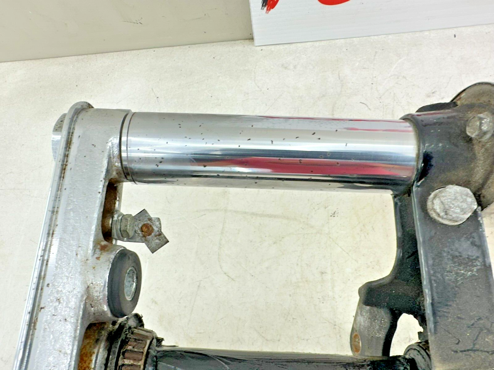 1995 HARLEY SOFTAIL Chrome Forks Front End Suspension Top Triple Clamp