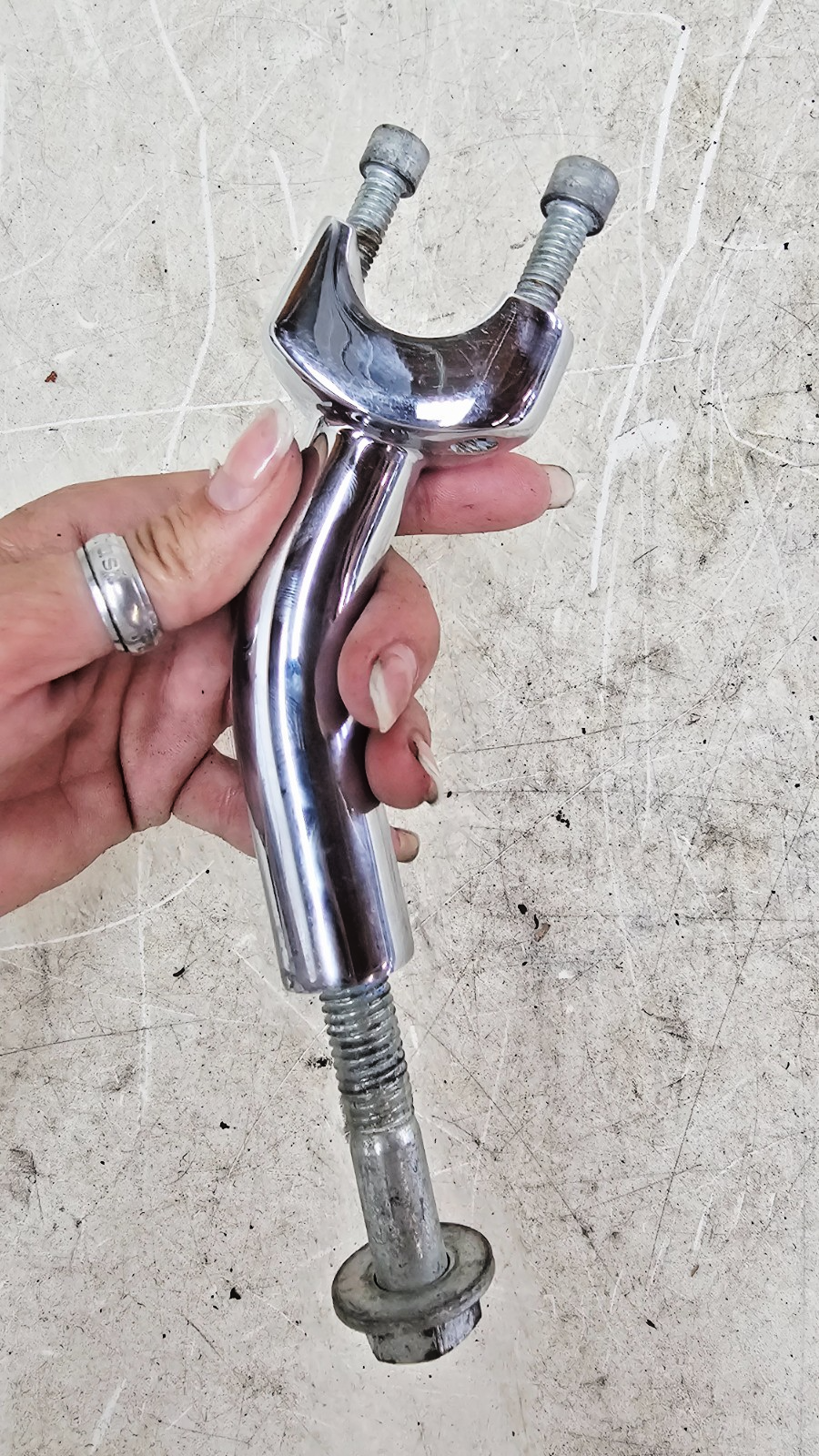 1997 HARLEY DYNA Chrome Pullback Handle Bar Riser