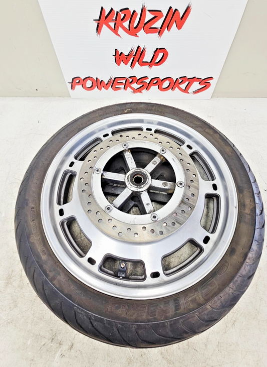 1995 HONDA GOLDWING GL1500 18X3 Front Mag Wheel Rim Tire Brake Rotor