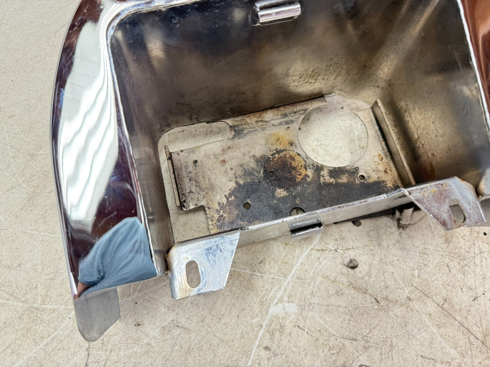 1997 HARLEY DAVIDSON SOFTAIL Chrome Oil Tank Sac Sack Bag Reservoir